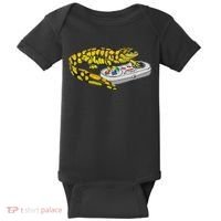 Tiger Salamander Playing Video Game Salamanders Gamers Baby Bodysuit thumb 0
