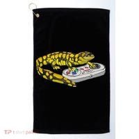 Tiger Salamander Playing Video Game Salamanders Gamers Golf Towel thumb 0