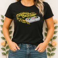 Tiger Salamander Playing Video Game Salamanders Gamers Women's T-Shirt thumb 2