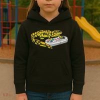 Tiger Salamander Playing Video Game Salamanders Gamers Kids Hoodie thumb 3