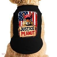 The Squirrel Peanut Squirrel Maga American Flag Justice For Peanut Gift Doggie Tank thumb 0