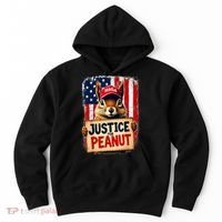 The Squirrel Peanut Squirrel Maga American Flag Justice For Peanut Gift Hoodie thumb 0