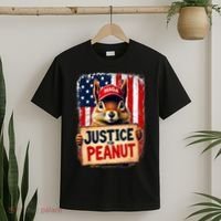 The Squirrel Peanut Squirrel Maga American Flag Justice For Peanut Gift T-Shirt thumb 2
