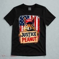 The Squirrel Peanut Squirrel Maga American Flag Justice For Peanut Gift T-Shirt thumb 5
