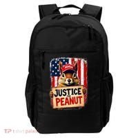 The Squirrel Peanut Squirrel Maga American Flag Justice For Peanut Gift Backpack thumb 0