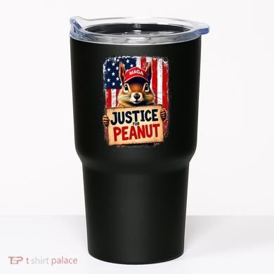 The Squirrel Peanut Squirrel Maga American Flag Justice For Peanut Gift Tumbler