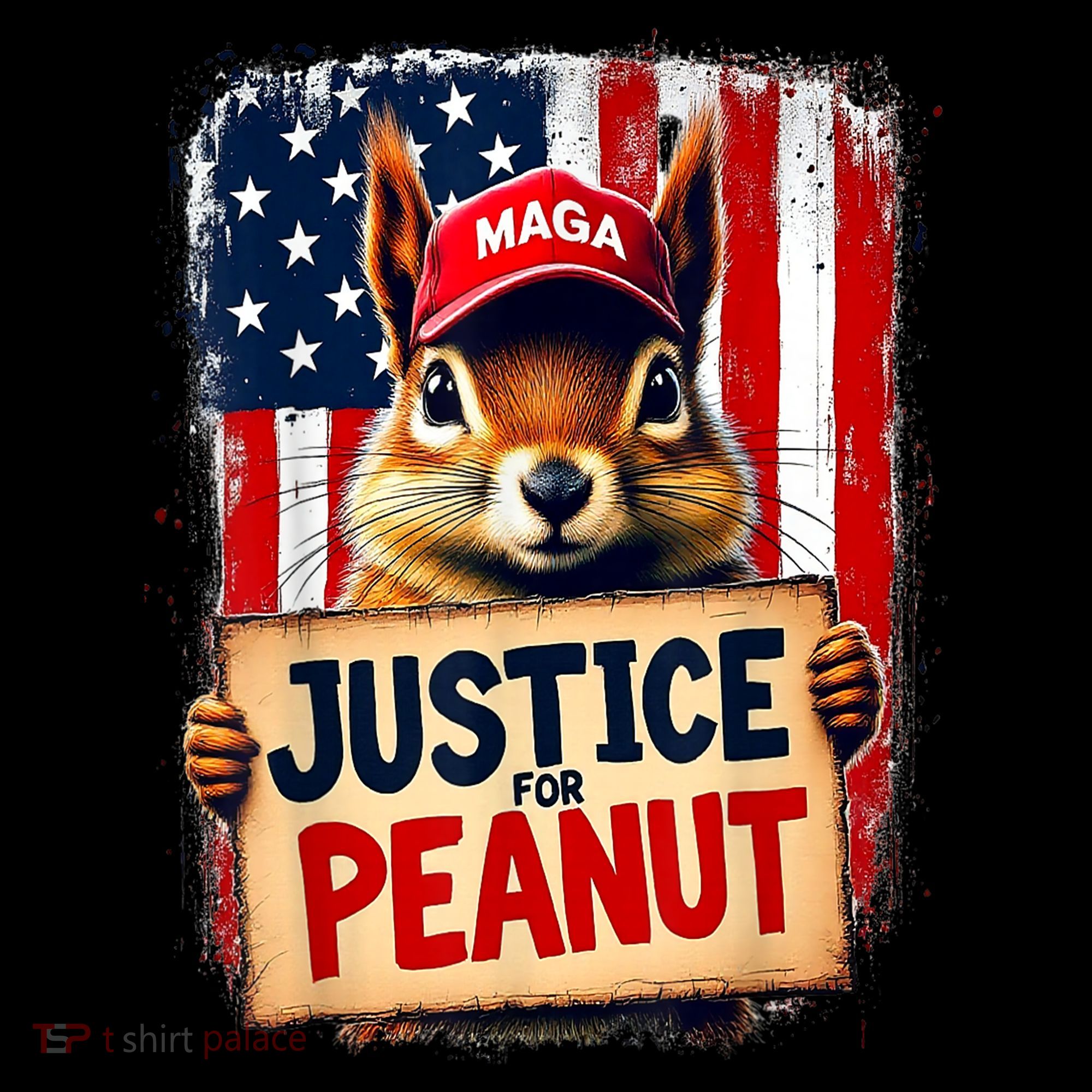 The Squirrel Peanut Squirrel Maga American Flag Justice For Peanut Gift Baby Bodysuit