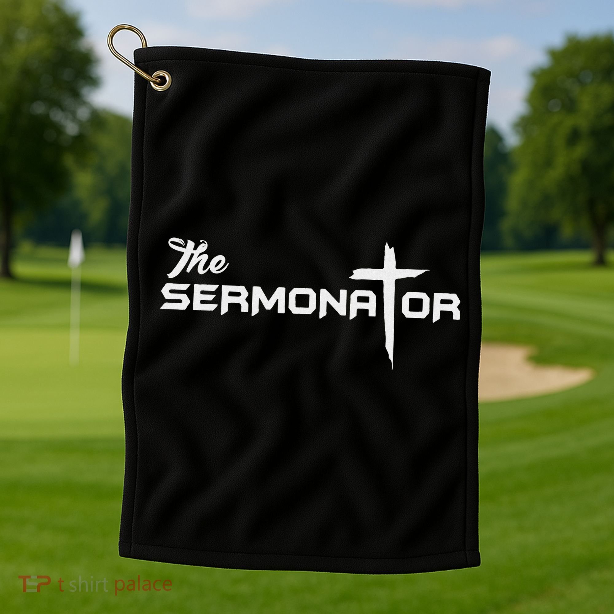 The Sermonator Pastor Golf Towel