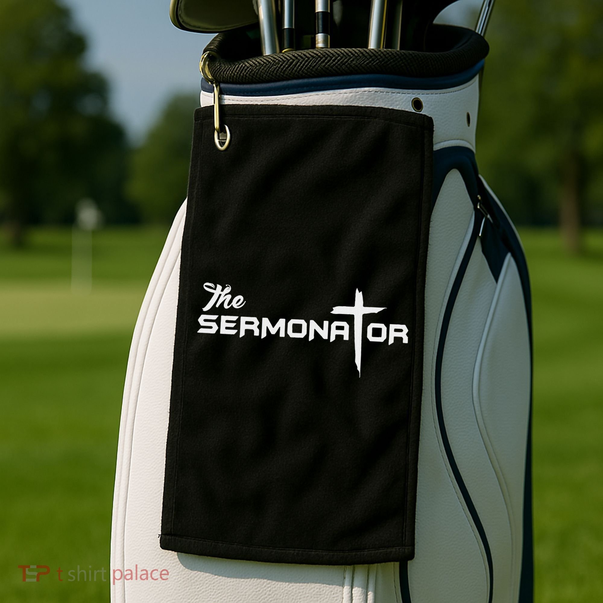 The Sermonator Pastor Golf Towel