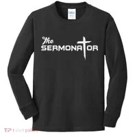 The Sermonator Pastor Kids Long Sleeve Shirt thumb 0
