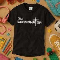 The Sermonator Pastor Kids T-Shirt thumb 3