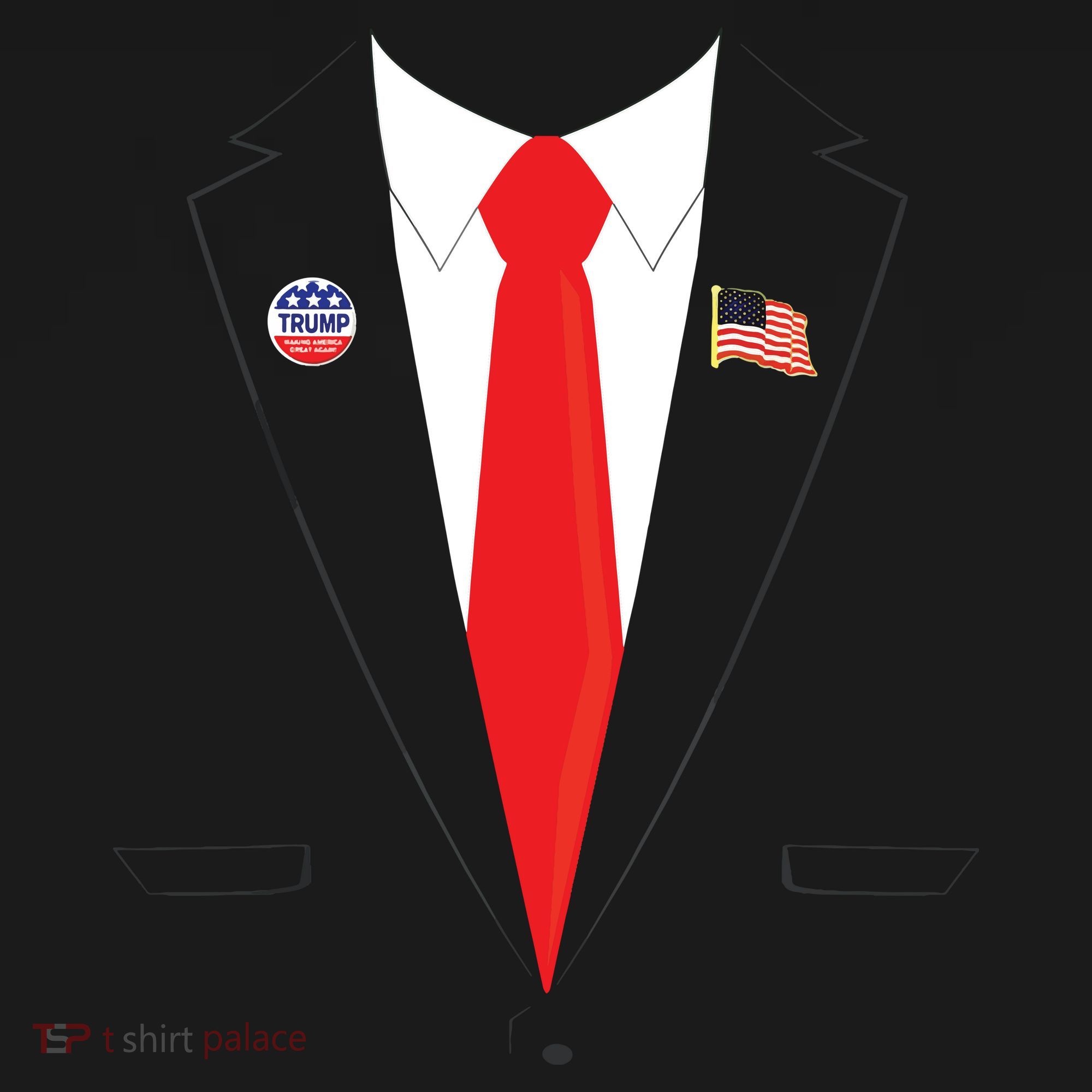 Tuxedo Suit Presidents Day Trump Pin Costume Sweatshirt