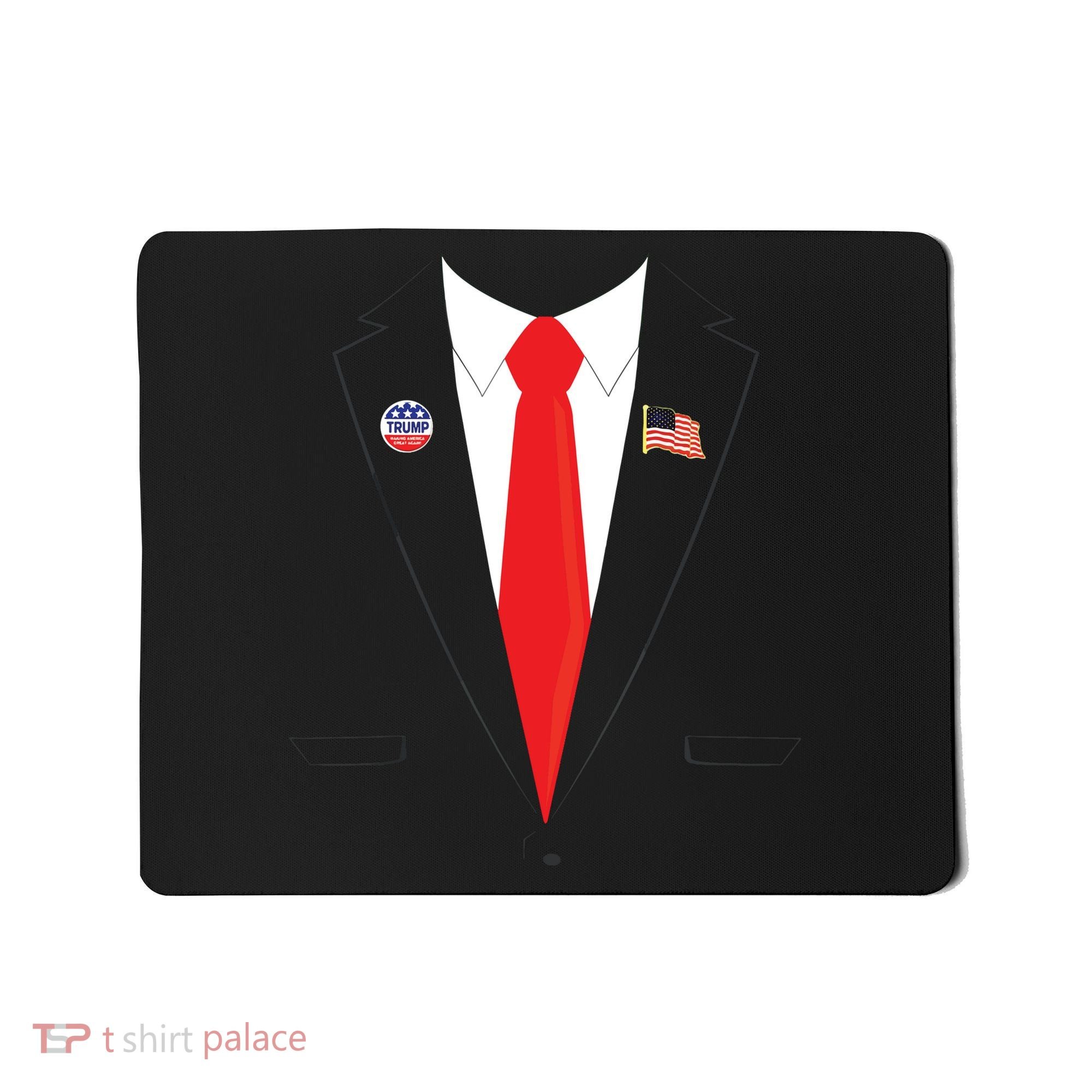 Tuxedo Suit Presidents Day Trump Pin Costume Mousepad