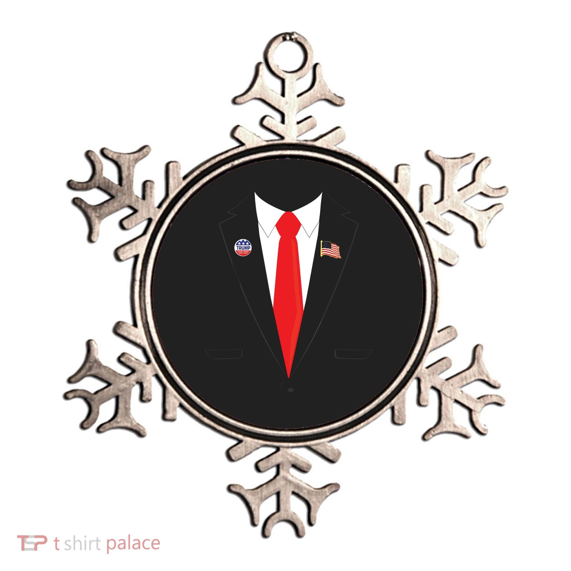 Tuxedo Suit Presidents Day Trump Pin Costume Ornament