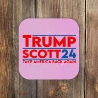 Trump Scott President Trump 2024 Coaster thumb 0