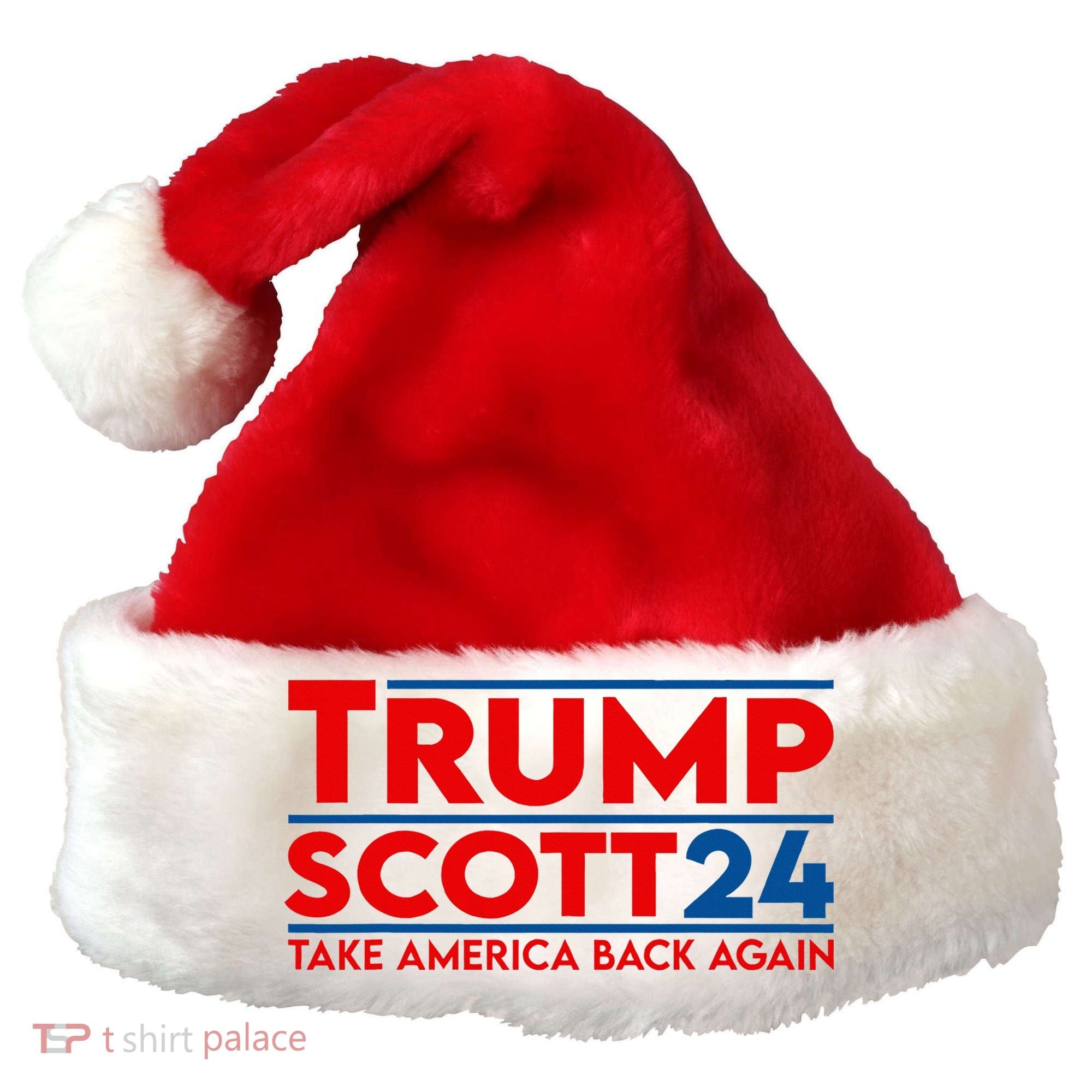 Trump Scott President Trump 2024 Santa Hat