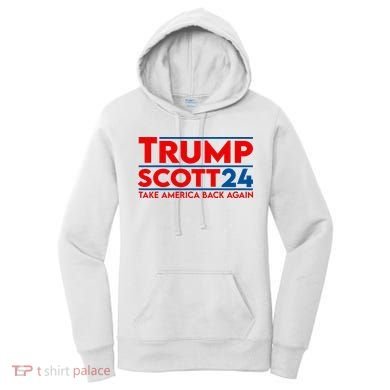Trump Scott President Trump 2024 Women's Hoodie