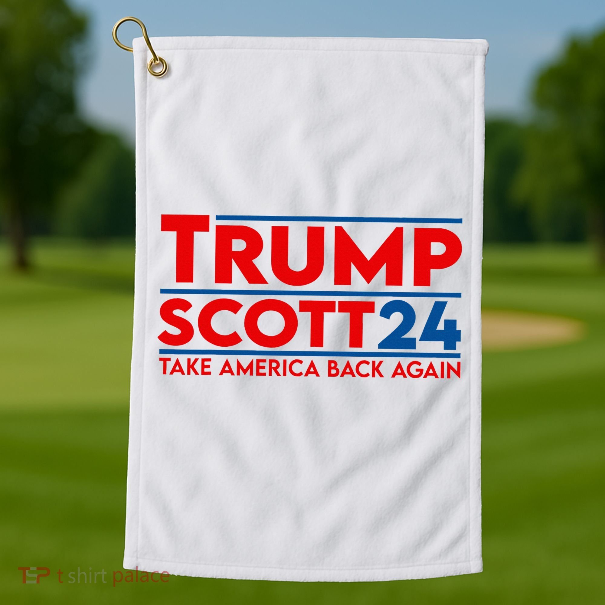 Trump Scott President Trump 2024 Golf Towel