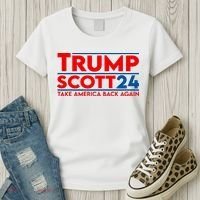 Trump Scott President Trump 2024 Women's T-Shirt thumb 3