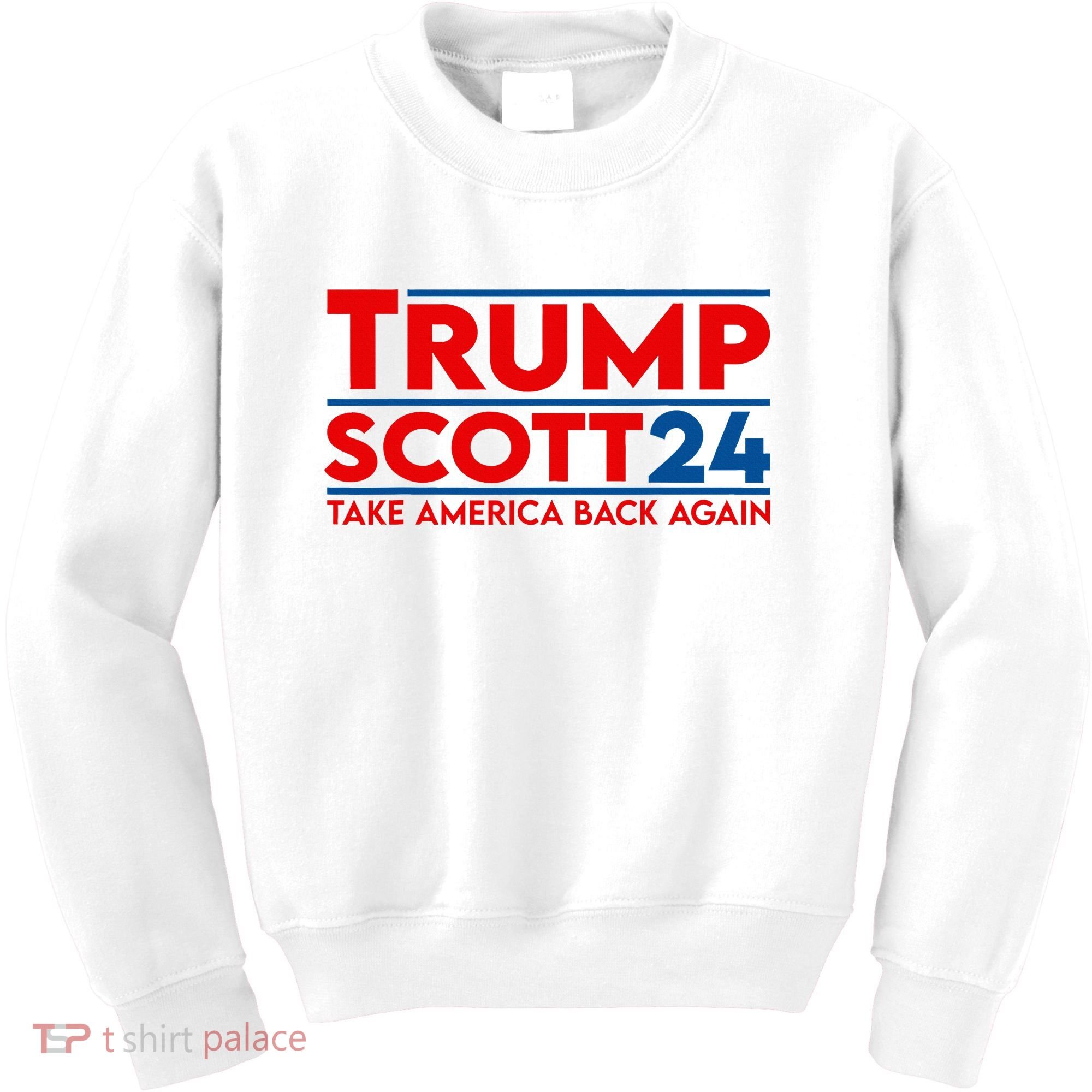 Trump Scott President Trump 2024 Kids Sweatshirt