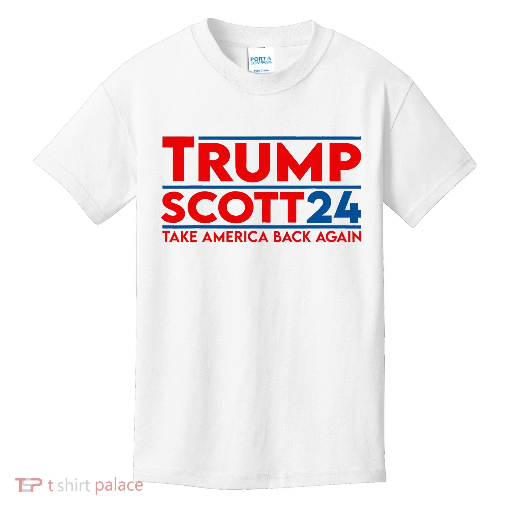 Trump Scott President Trump 2024 Kids T-Shirt