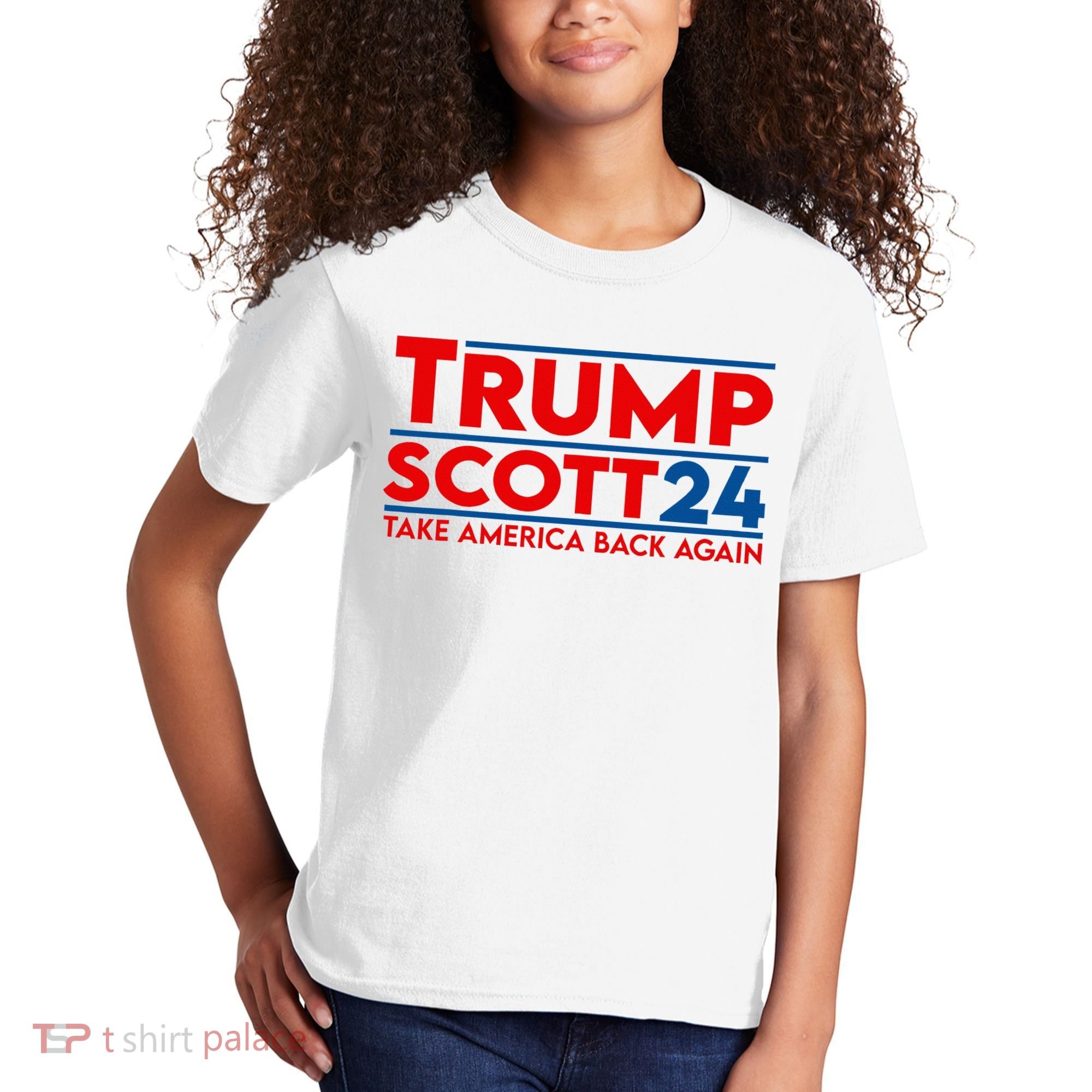 Trump Scott President Trump 2024 Kids T-Shirt