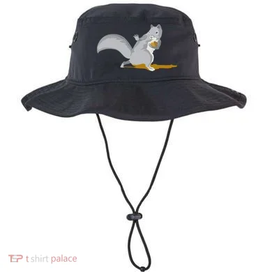 The Squirrel Protect The Nut Cool Vector Design Bucket Hat