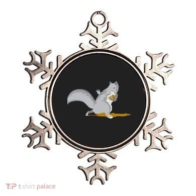 The Squirrel Protect The Nut Cool Vector Design Ornament
