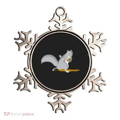 The Squirrel Protect The Nut Cool Vector Design Ornament