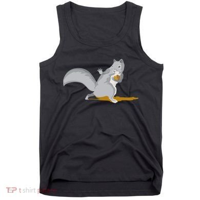 The Squirrel Protect The Nut Cool Vector Design Tank Top
