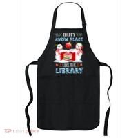 There's Snow Place Like The Library Book Worm Christmas Apron thumb 0