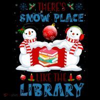 There's Snow Place Like The Library Book Worm Christmas Coffee Mug thumb 5