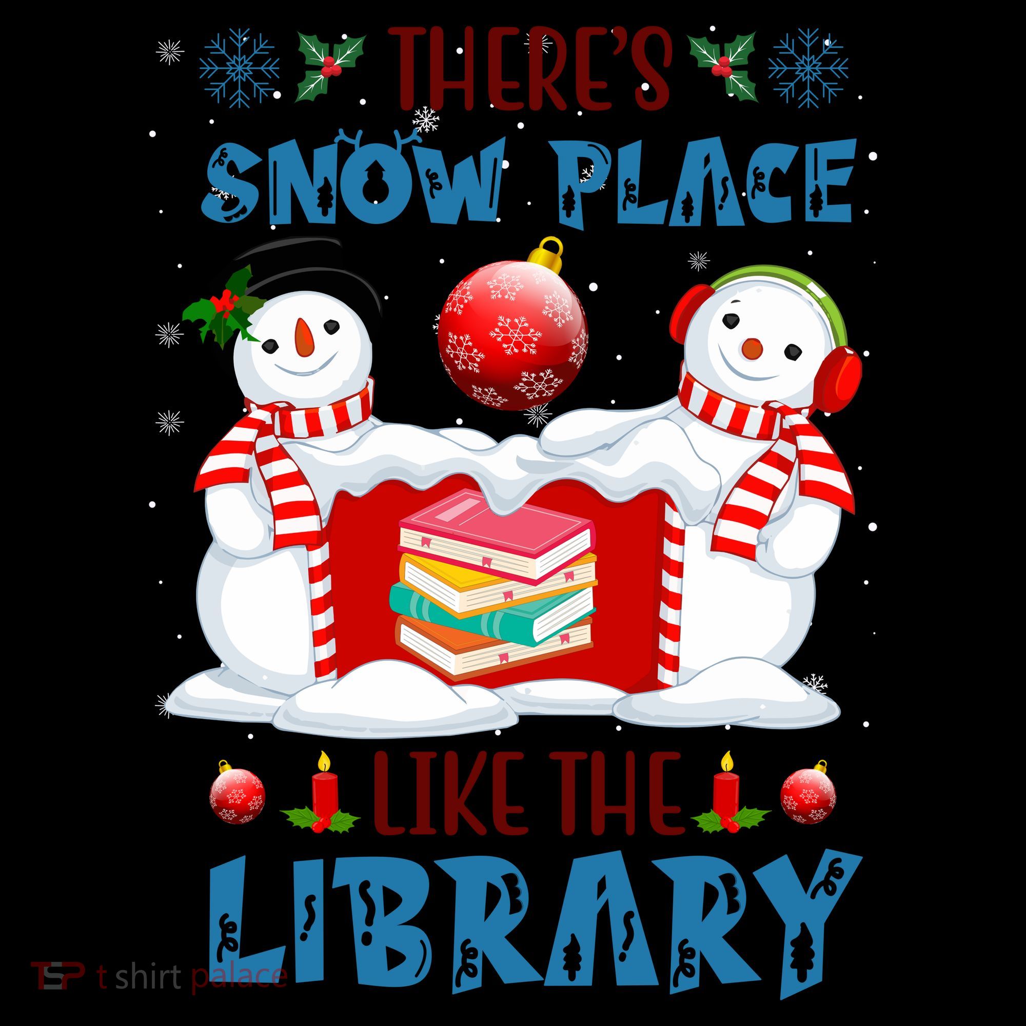 There's Snow Place Like The Library Book Worm Christmas Coffee Mug