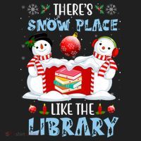 There's Snow Place Like The Library Book Worm Christmas Beanie thumb 2