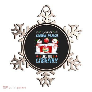 There's Snow Place Like The Library Book Worm Christmas Ornament