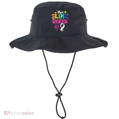 This Slime Queen Is 8th Birthday Crown 8 Years Old Bday Bucket Hat