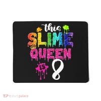 This Slime Queen Is 8th Birthday Crown 8 Years Old Bday Mousepad thumb 0