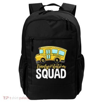 Transportation Squad Retro Bus Aide Back To School Matching Backpack