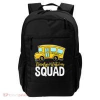 Transportation Squad Retro Bus Aide Back To School Matching Backpack thumb 0