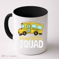 Transportation Squad Retro Bus Aide Back To School Matching Coffee Mug thumb 0