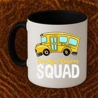 Transportation Squad Retro Bus Aide Back To School Matching Coffee Mug thumb 2
