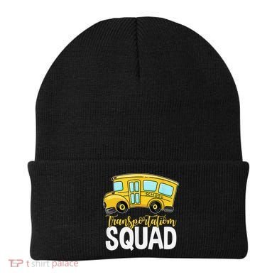 Transportation Squad Retro Bus Aide Back To School Matching Beanie