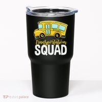 Transportation Squad Retro Bus Aide Back To School Matching Tumbler thumb 0