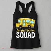 Transportation Squad Retro Bus Aide Back To School Matching Women's Tank Top thumb 3