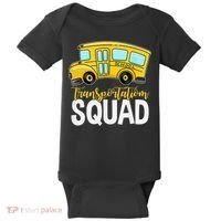 Transportation Squad Retro Bus Aide Back To School Matching Baby Bodysuit thumb 0