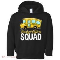 Transportation Squad Retro Bus Aide Back To School Matching Toddler Hoodie thumb 0