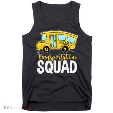 Transportation Squad Retro Bus Aide Back To School Matching Tank Top