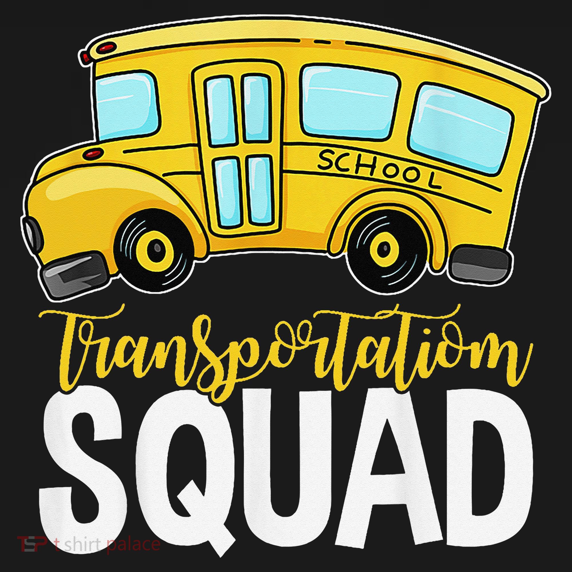 Transportation Squad Retro Bus Aide Back To School Matching Toddler T-Shirt