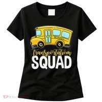 Transportation Squad Retro Bus Aide Back To School Matching Women's T-Shirt thumb 0