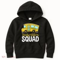 Transportation Squad Retro Bus Aide Back To School Matching Kids Hoodie thumb 0